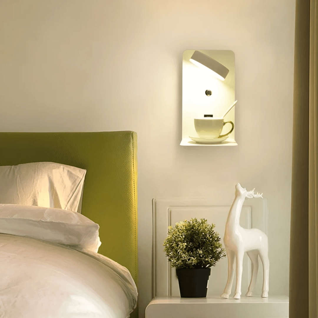 LED Wandlampe mit USB Ladeanschluss