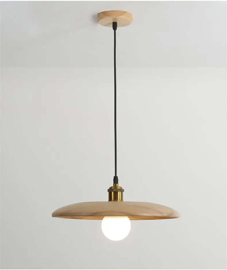 plafonnier en bois, suspension