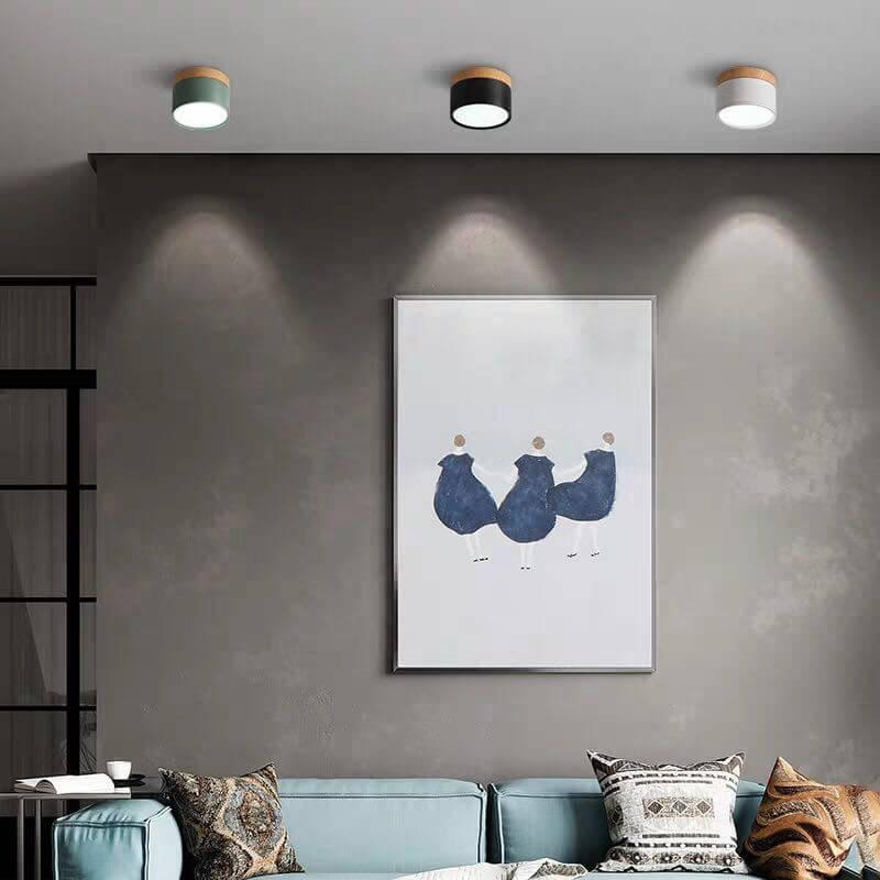 Moderne LED Deckenleuchte, Morandi Stil