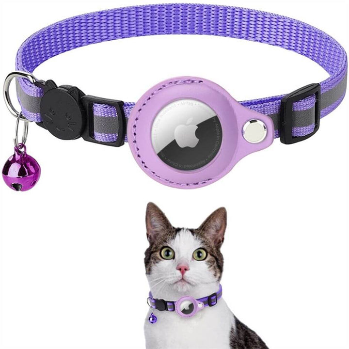 Katzenhalsband mit Sicherheitsverschluss & GPS-Tracker Halterung