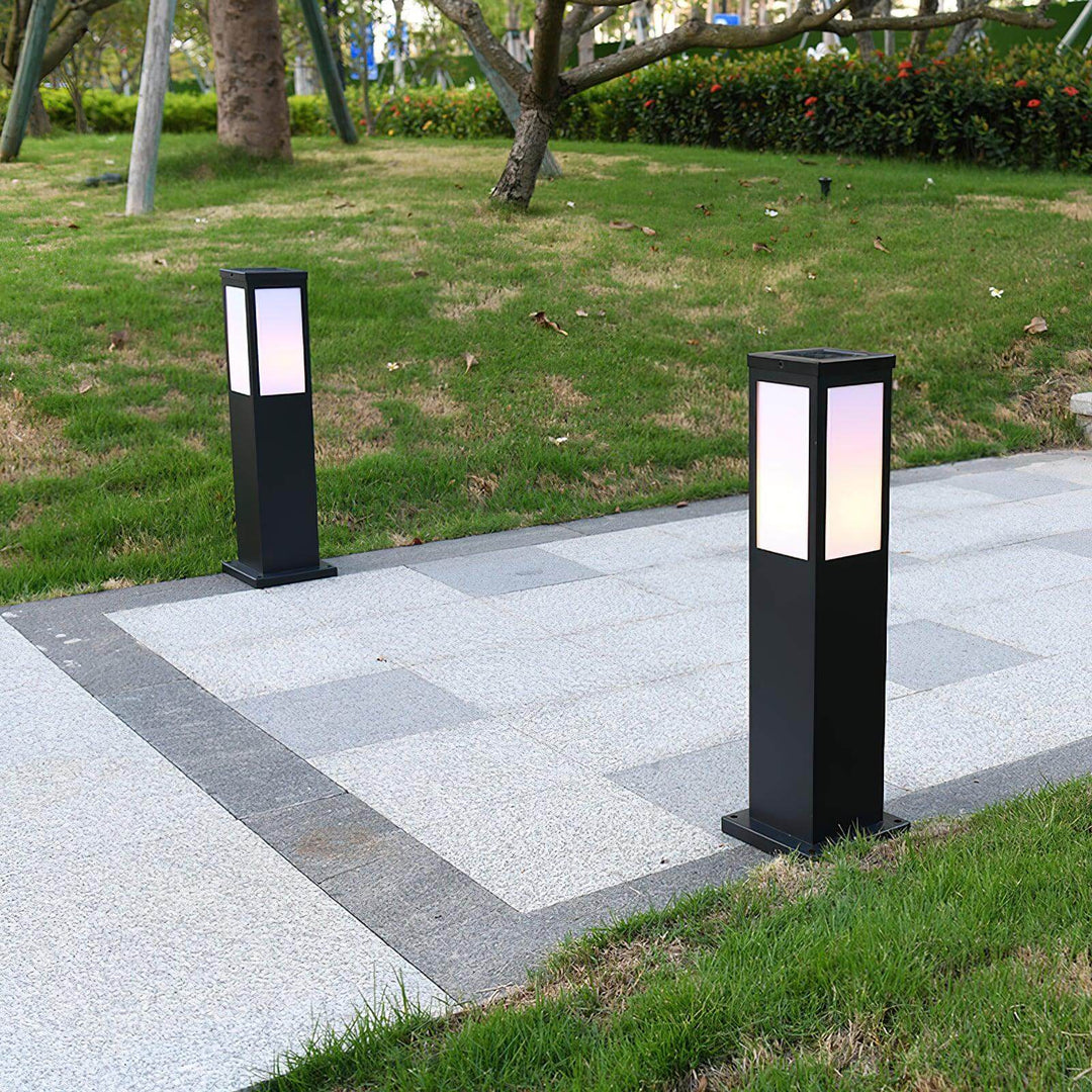 Moderne LED Pollerleuchte Außen Garten