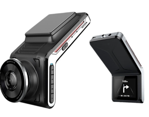 "4K Dashcam vorne & hinten, ideal für Nachtfahrten mit 24h Parkmodus. Hochauflösende Aufnahmen in jeder Position."