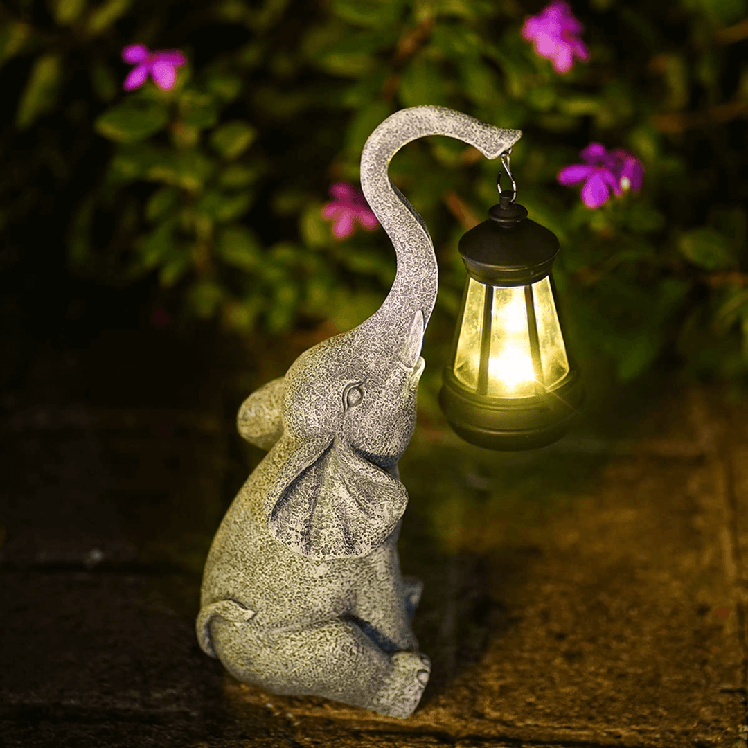 Solar Elefanten Gartenlampe