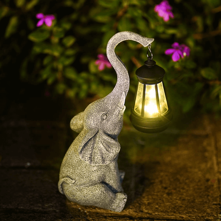 Solar Elefanten Gartenlampe