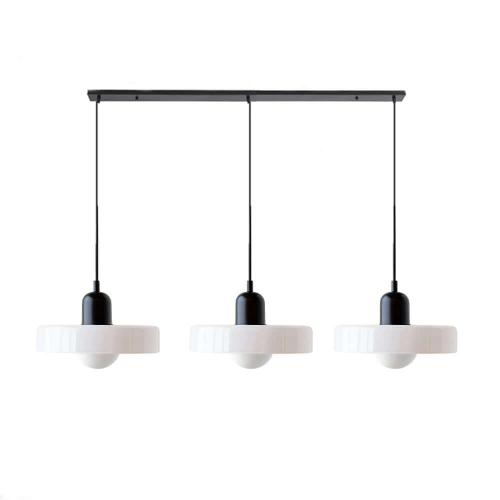 Lampe suspendue Bauhaus à 3 têtes