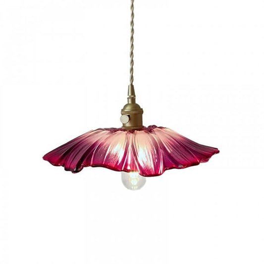 Lampe à suspension en verre au design vintage