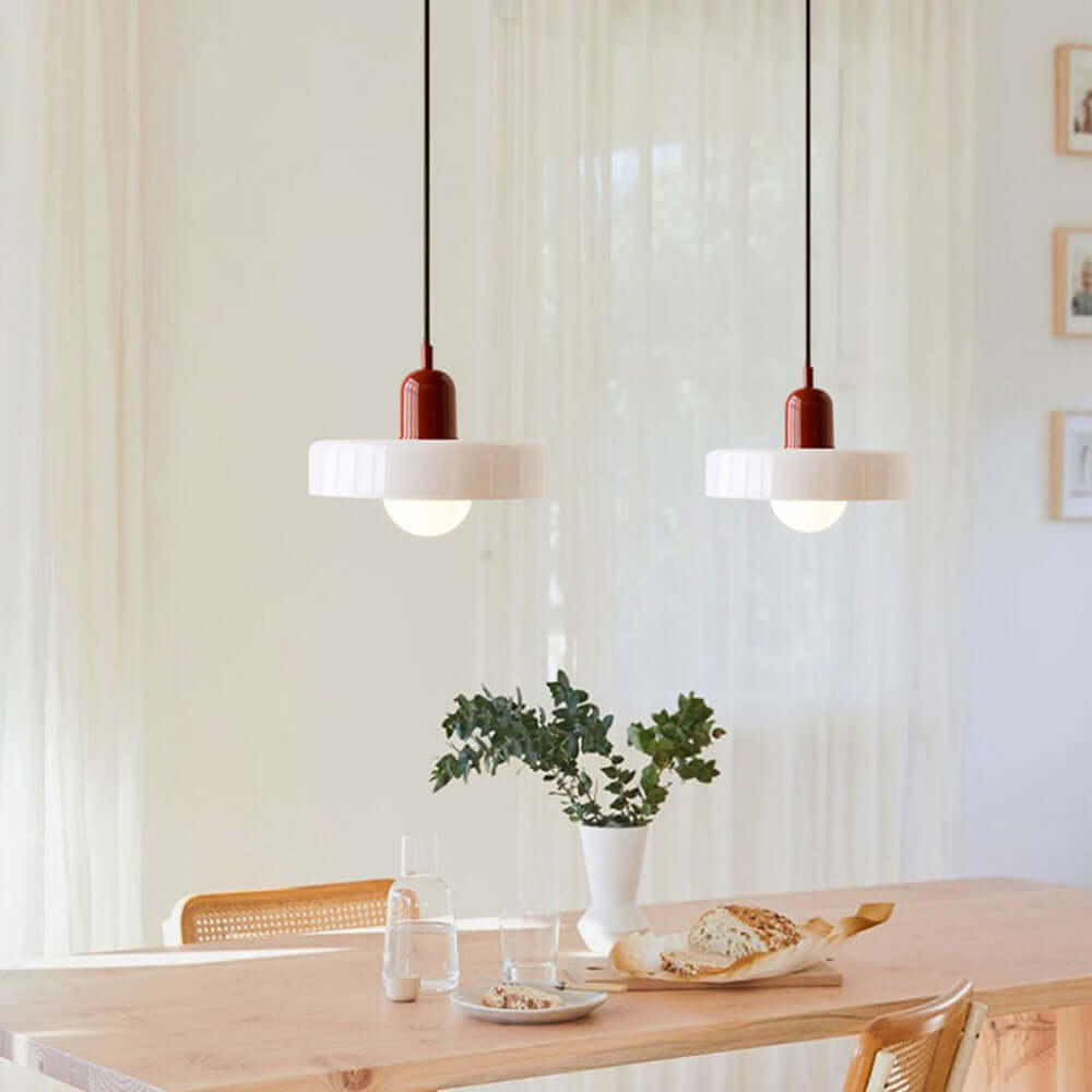 Bunte Glas-Hängelampe - Modernes Design