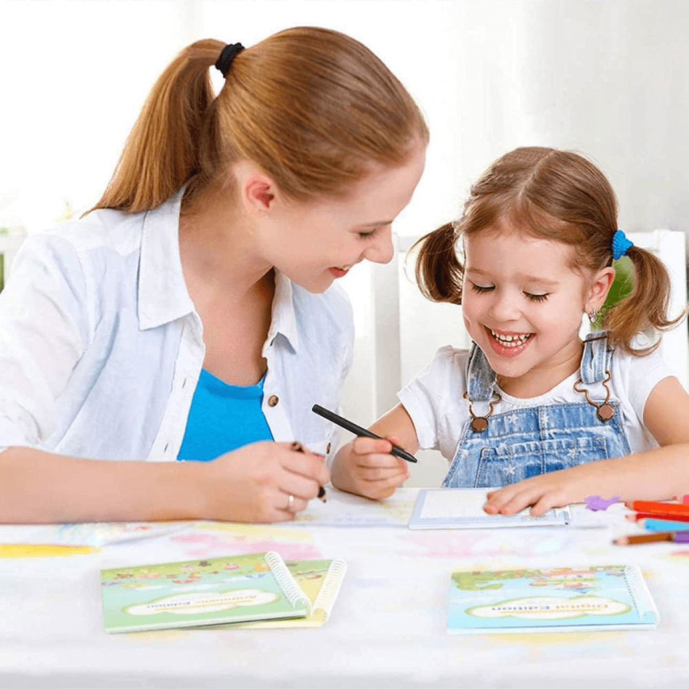 Coffret d'écriture pour enfants - Chiffres, lettres et dessin