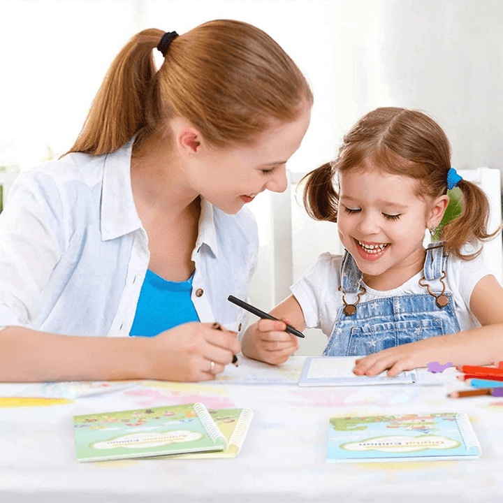 Coffret d'écriture pour enfants - Chiffres, lettres et dessin