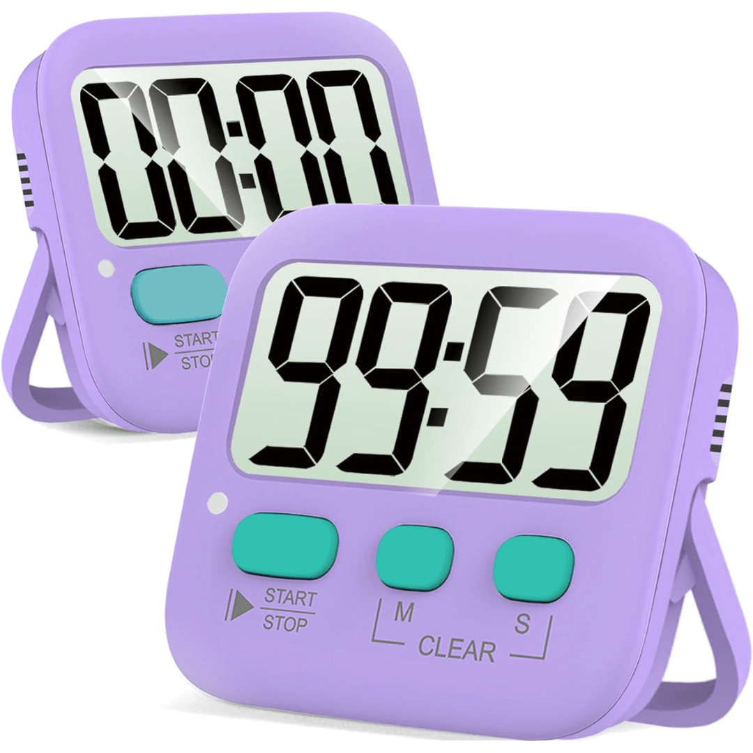 2er-Pack Digitale Küchen-Timer mit Magnet