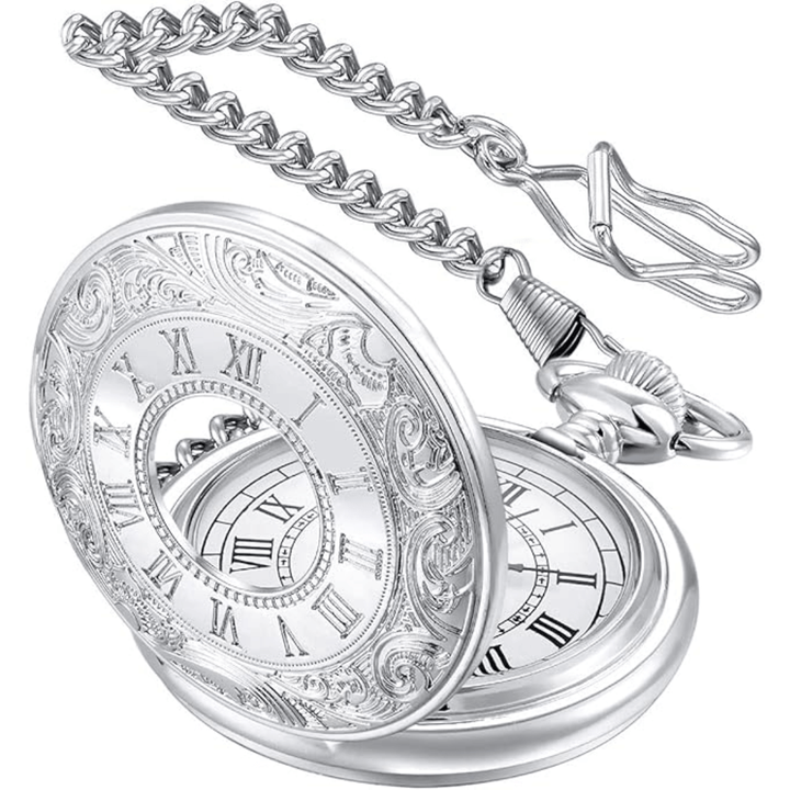 Elegante Vintage Taschenuhr mit Kette