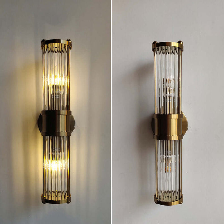Goldene Wandleuchte Badlampe 48cm Luxus Design