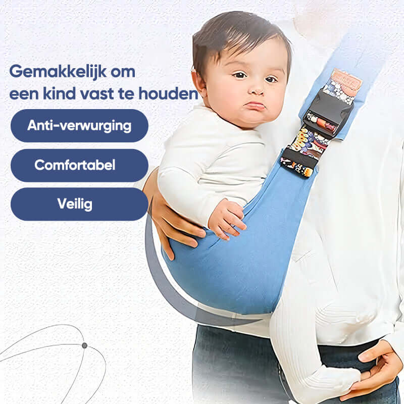 Porte-bébé ergonomique avec bretelles réglables