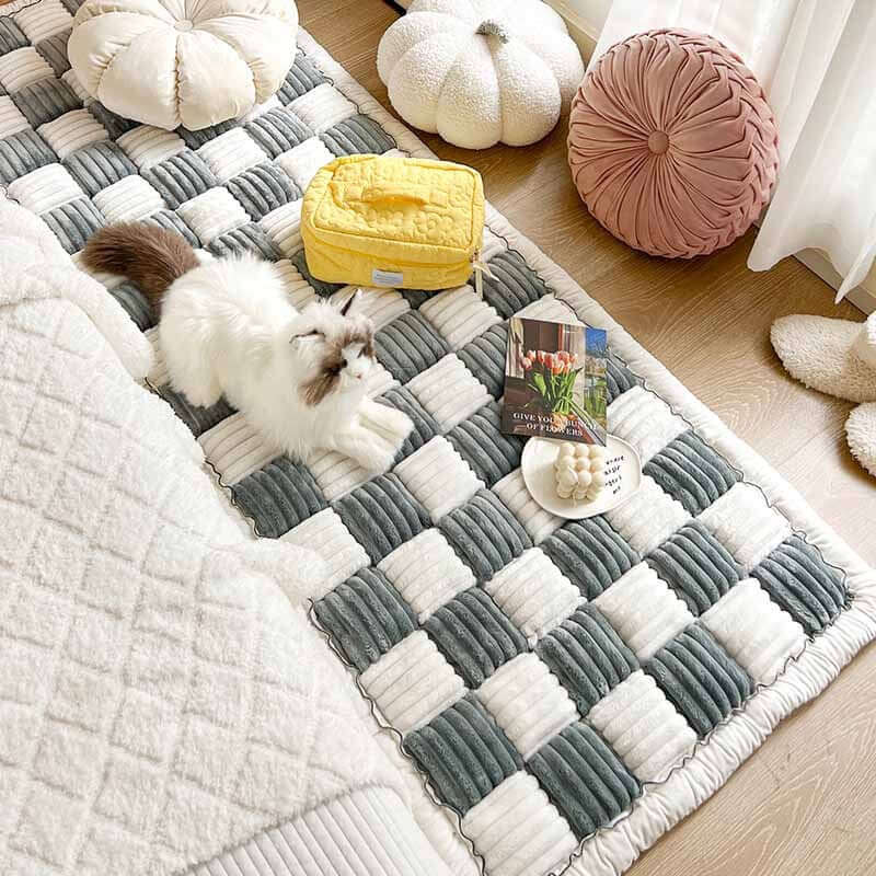 Couverture douillette pour animaux de compagnie, canapé, protection des meubles, chenille