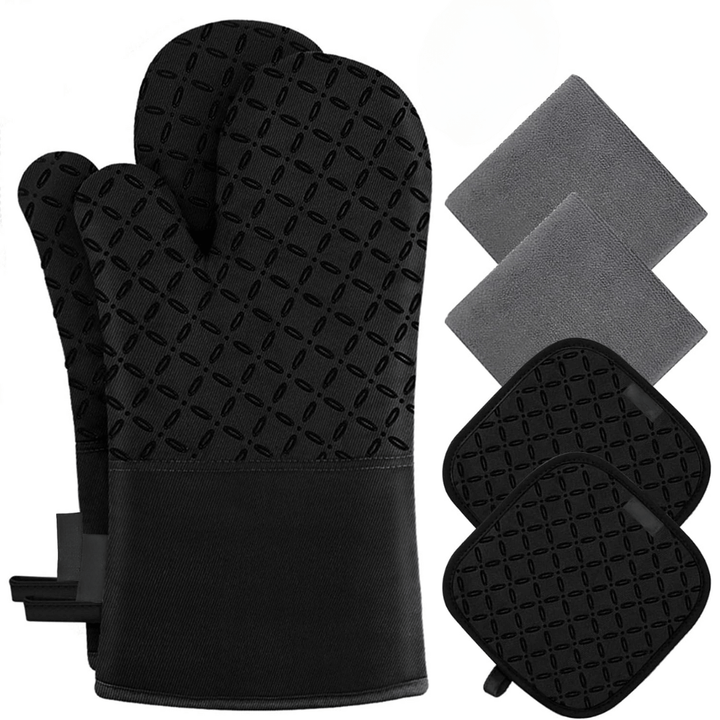 6-teiliges Hitzebeständiges Ofenhandschuh-Set