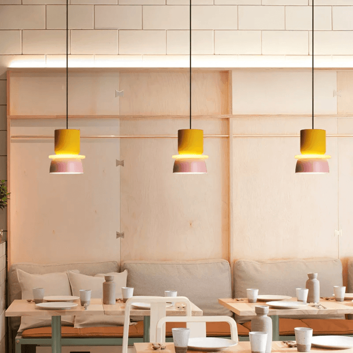 Bunte LED Pendelleuchte Macaron Design