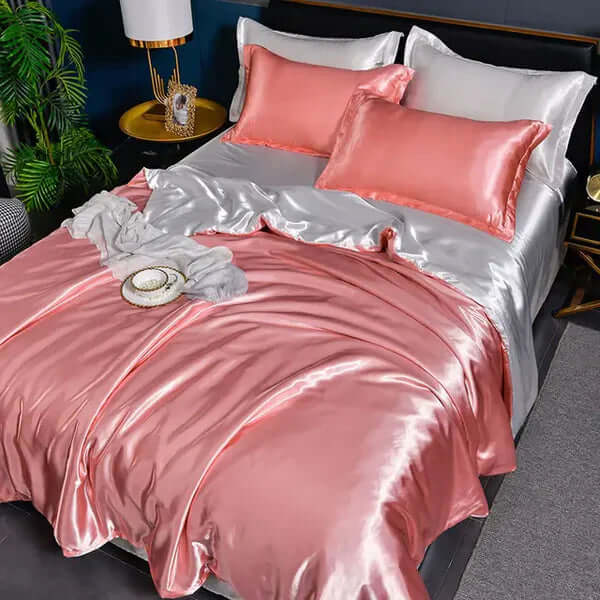Satin Bettbezug Set - Luxuriös & Weich