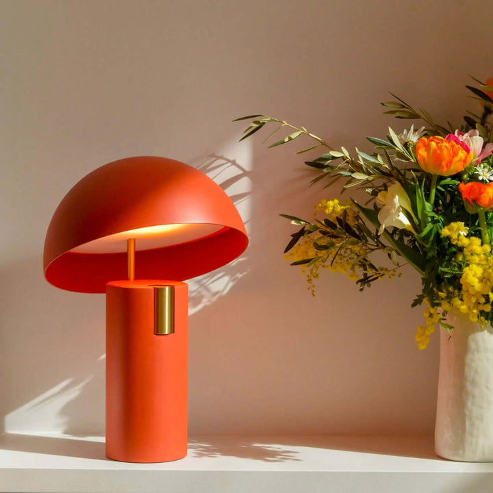 Lampe de table au design moderne avec cylindres rotatifs