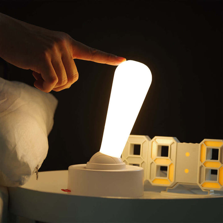 Lampe de table LED rétro à levier rechargeable