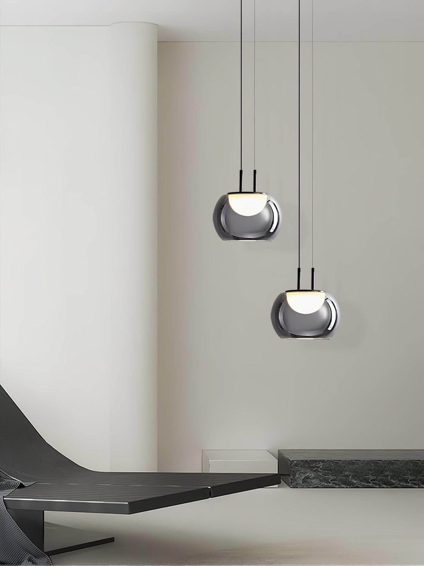 Suspension Halo moderne, 3 lumières