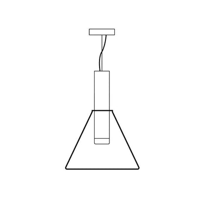Elegante Pendelleuchte Glas & Metall
