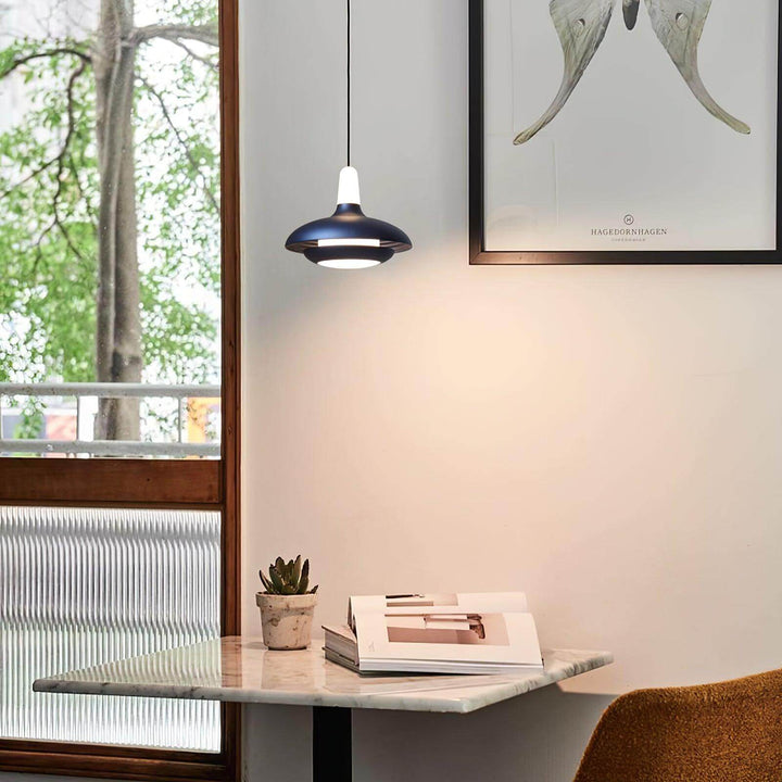 Moderne LED Pendelleuchte, Aluminium, 18cm