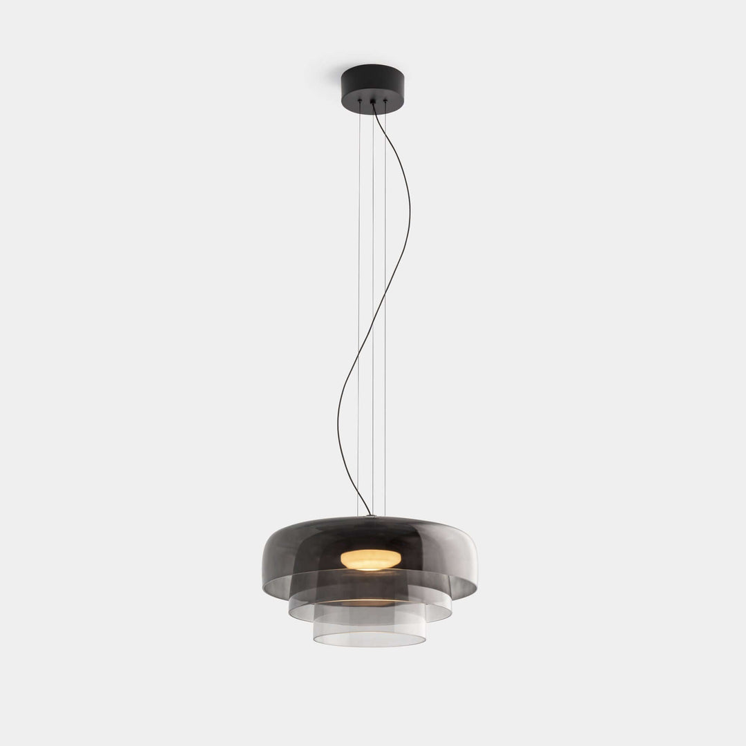 Elegante Glas-Pendelleuchte mit LED