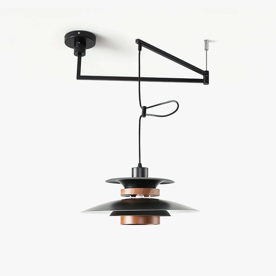 4-Schirm Pendelleuchte - Schwenkarm Design