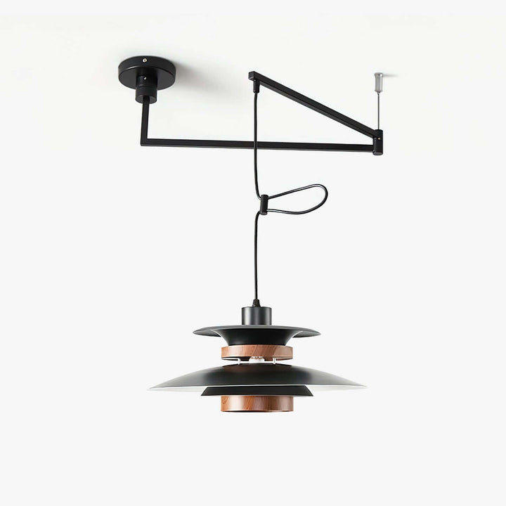 4-Schirm Pendelleuchte - Schwenkarm Design