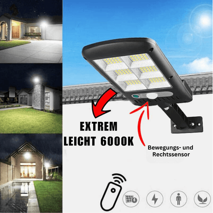 Solar-LED-Straßenlaterne mit Bewegungsmelder