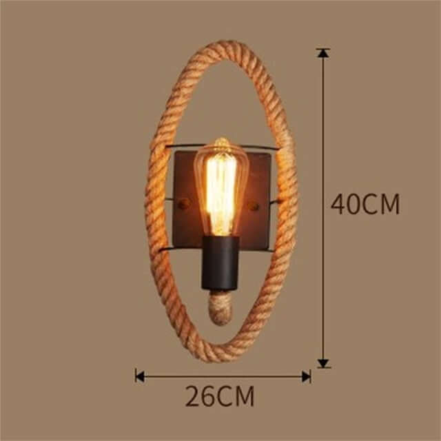 Vintage Seil-Wandleuchte Industrial Design