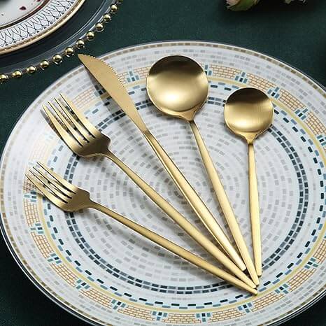 Minimalistisches Edelstahlbesteck Set
