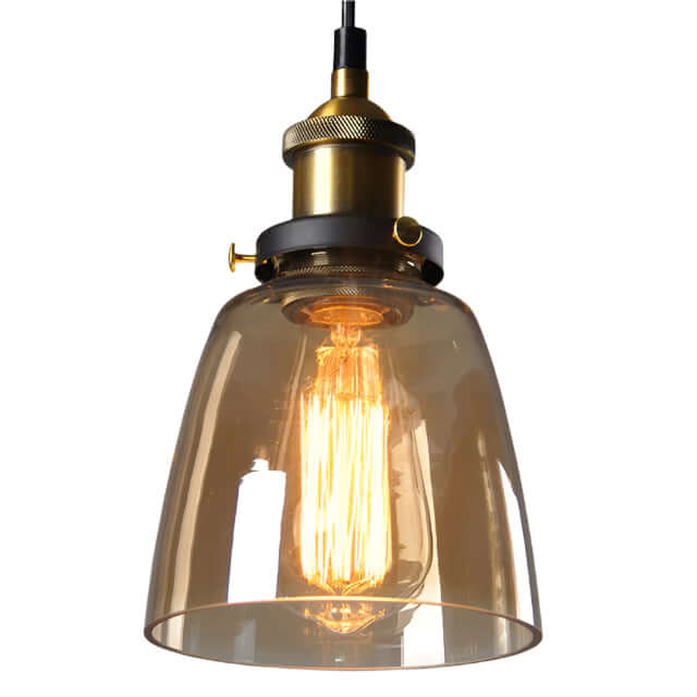 Vintage Hängeleuchte Antikglas Pendelleuchte