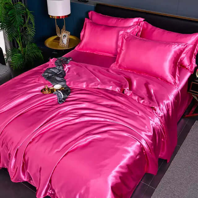 Satin-Bettbezug Set für Luxuriösen Schlafkomfort