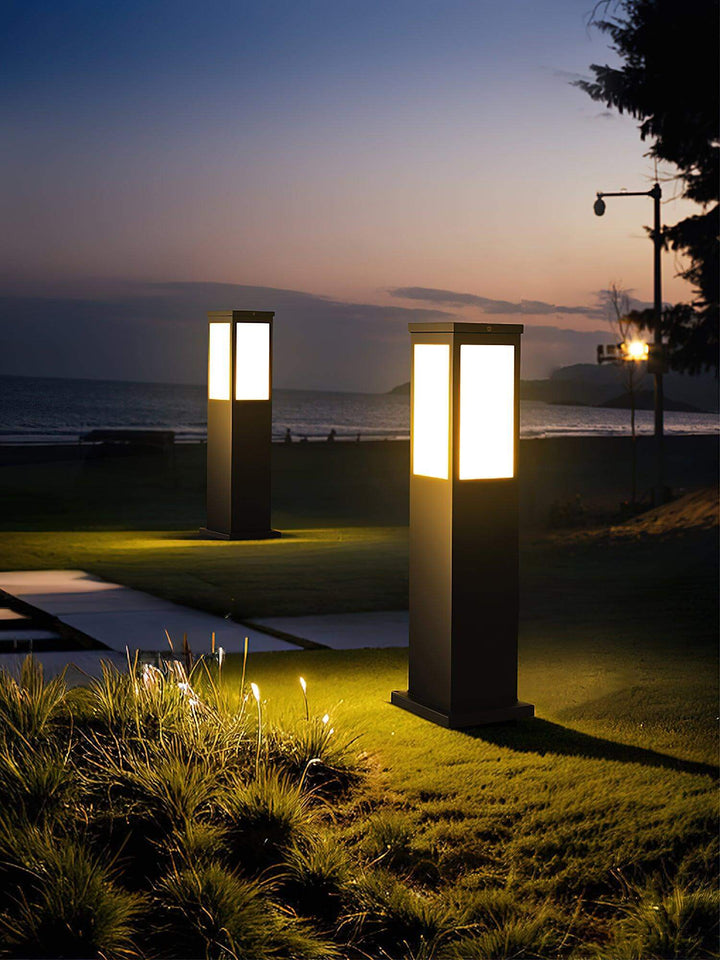 Moderne LED Pollerleuchte Außen Garten