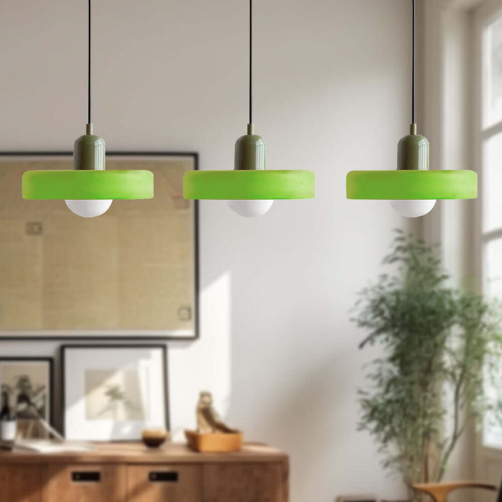 Lampe suspendue Bauhaus à 3 têtes