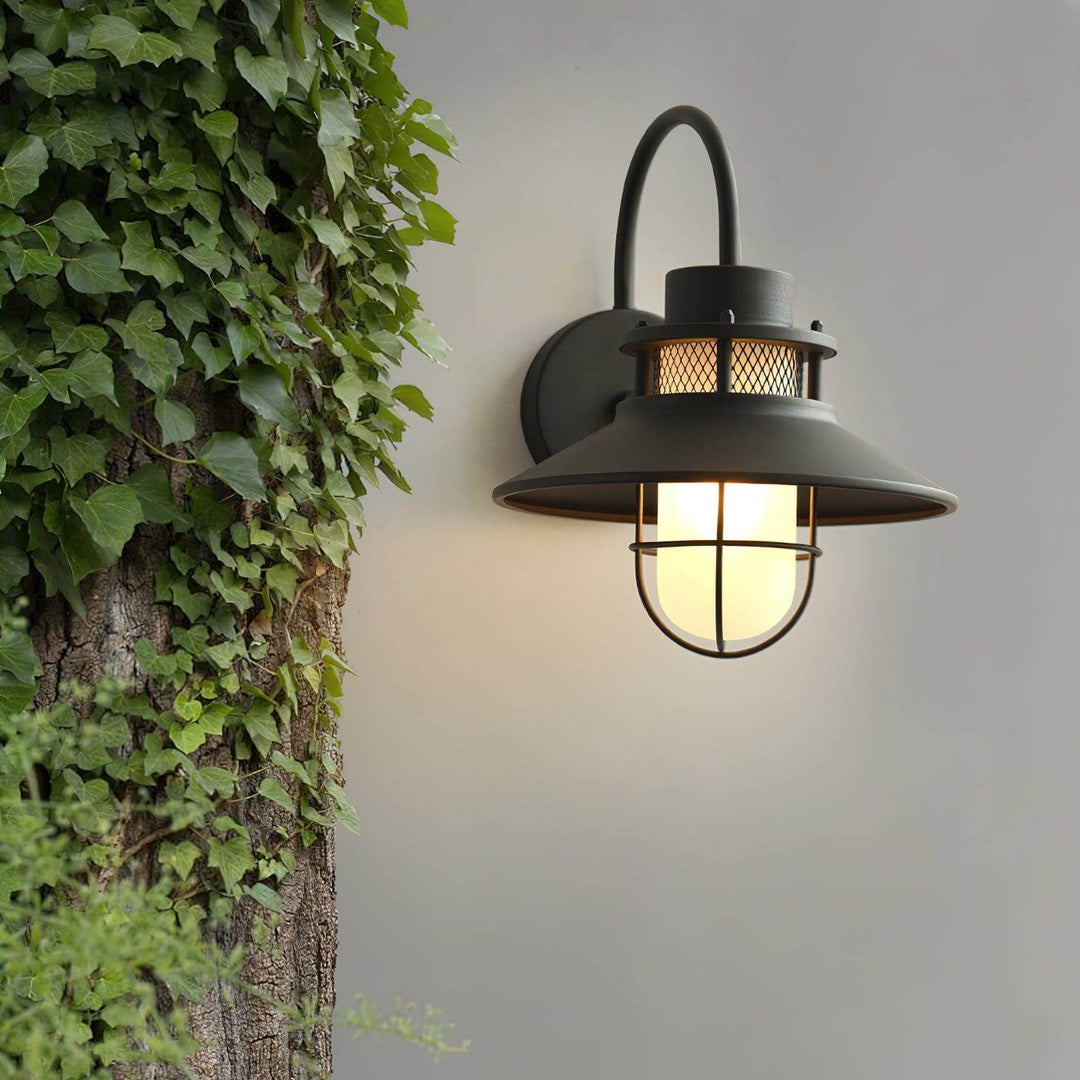 Außenwandleuchte Industrial Design Metall & Glas IP65