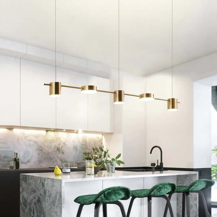 Moderne LED Pendelleuchte Aluminium Trommel Design