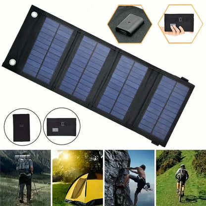 Chargeur solaire pliable 12W - panneau solaire