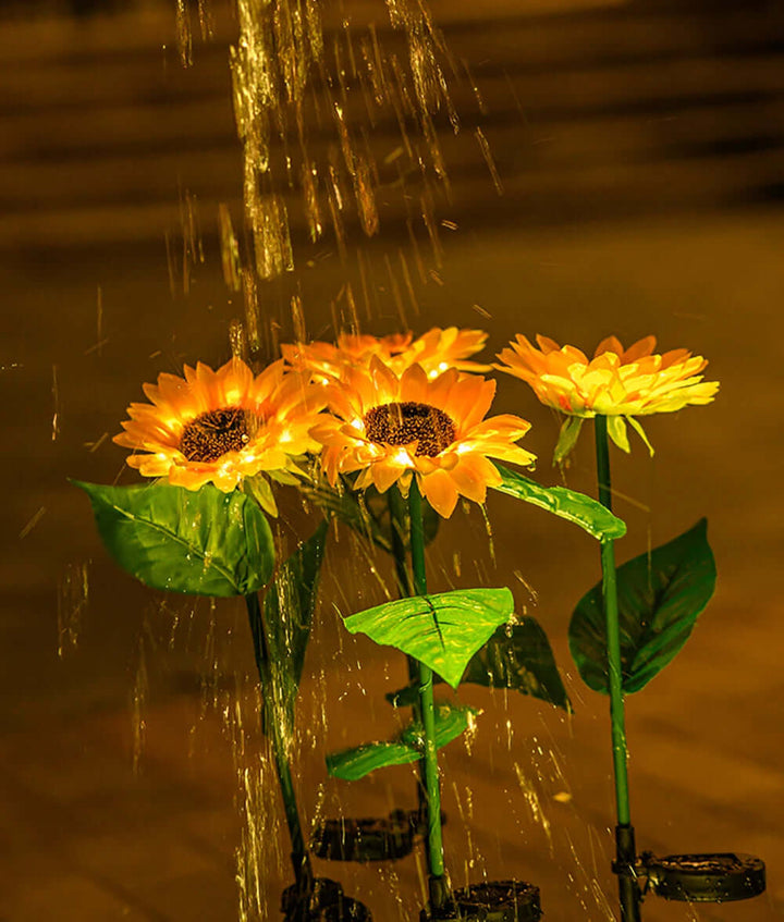 Solar Gartenleuchte Sonnenblume Wasserdicht Außen