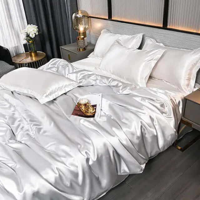 Satin-Bettbezug Set für Luxuriösen Schlafkomfort