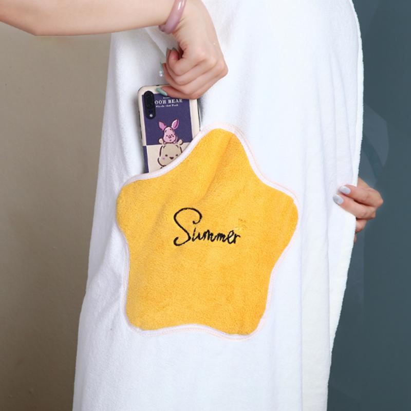 Peignoir en microfibre pour femme à séchage rapide