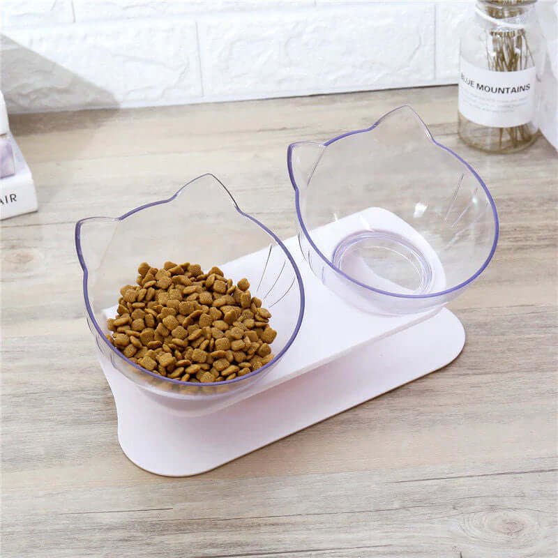 Gamelle surélevée pour chat - ergonomique et confortable