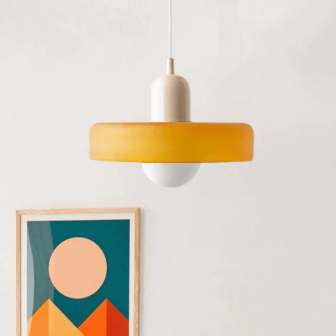 Lampe suspendue en verre à LED au design moderne