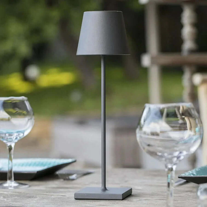 Dimmbare LED Tischleuchte, 38cm, Akku & Touch