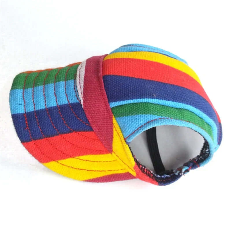 Casquette pour chien avec trous pour les oreilles et mentonnière