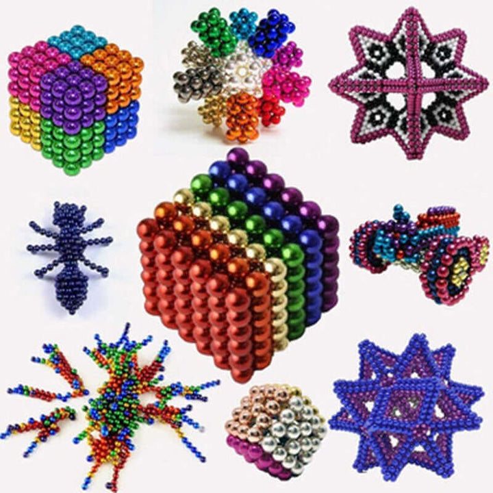 KreativSet mit 216 Magnetischen Kugeln - Feinmotorikspielzeug