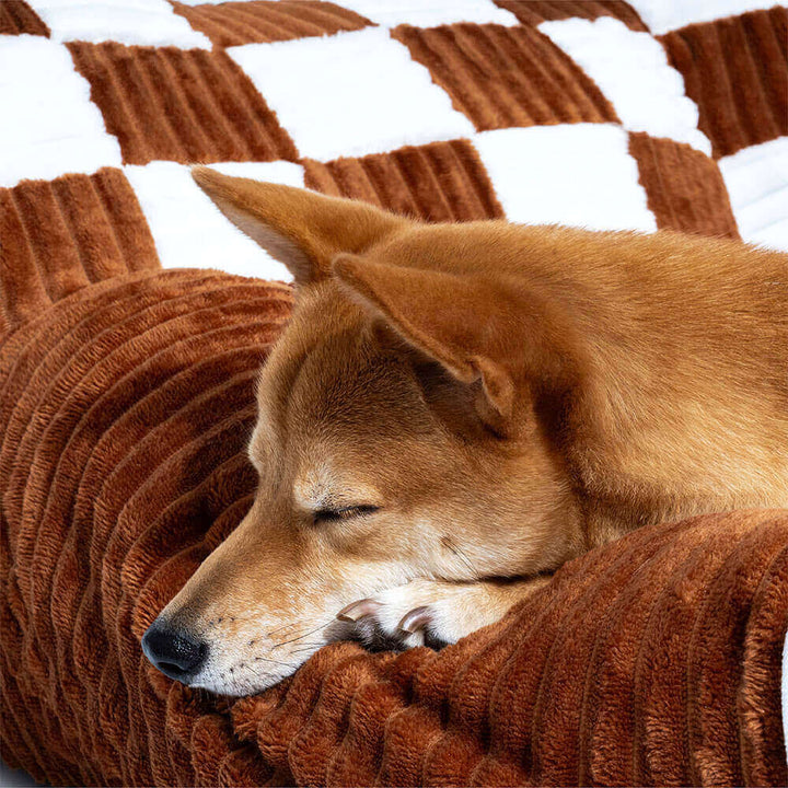 Lit orthopédique pour chien XXL avec dossier haut