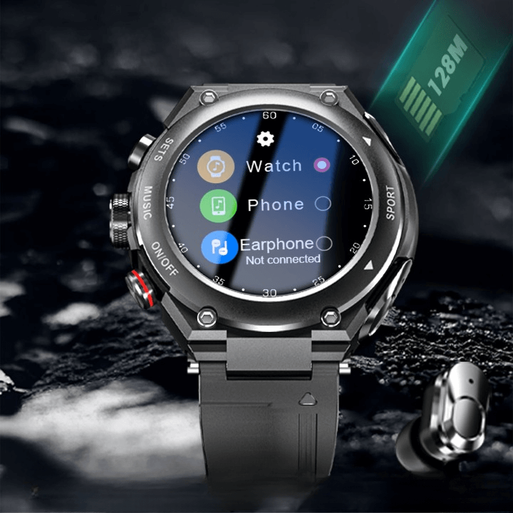 Smartwatch mit Ohrhörer - Fitness Tracker & Gesundheitsmonitor