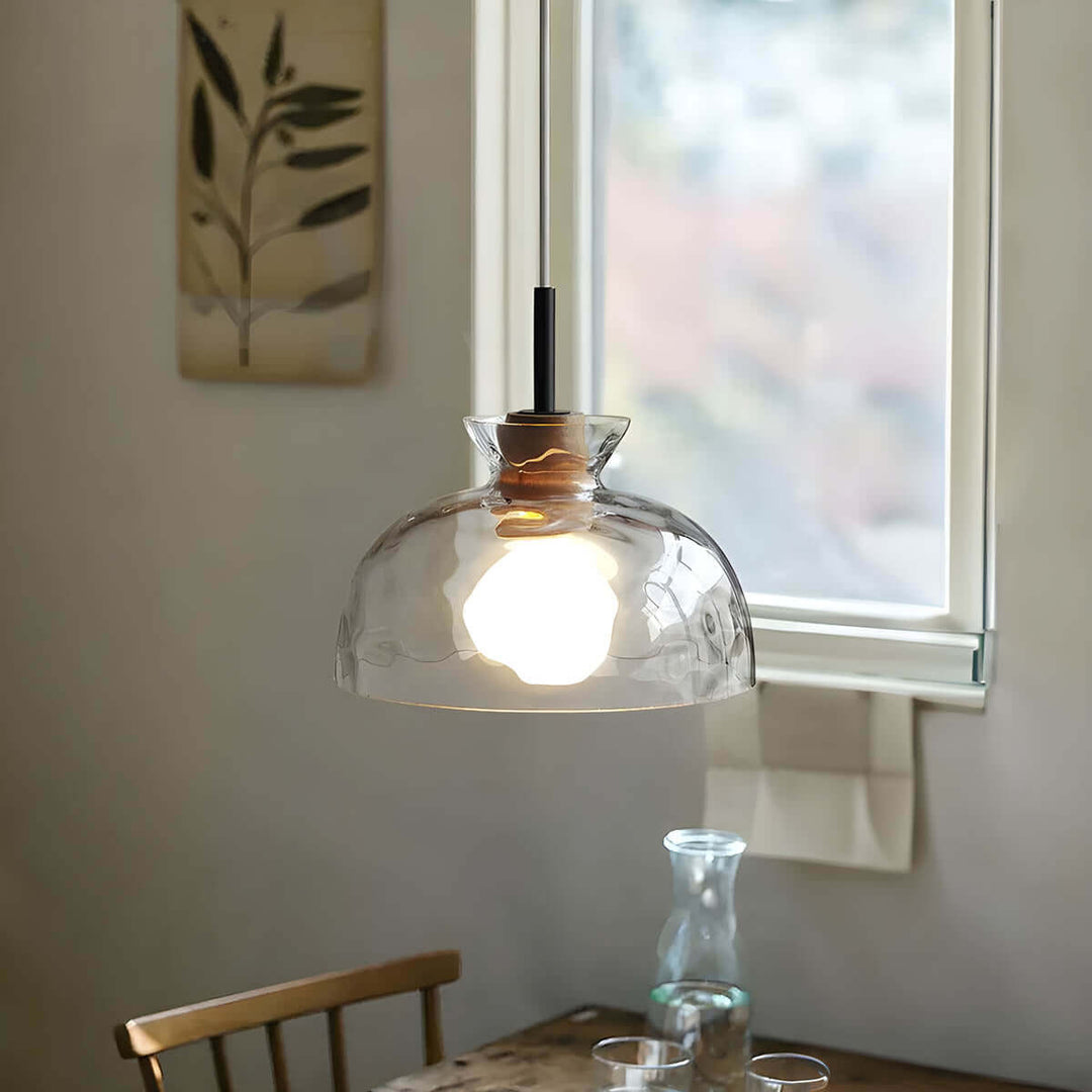 Moderner Glas-Kronleuchter, 1/3 Köpfe